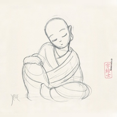Pequeño monje budista